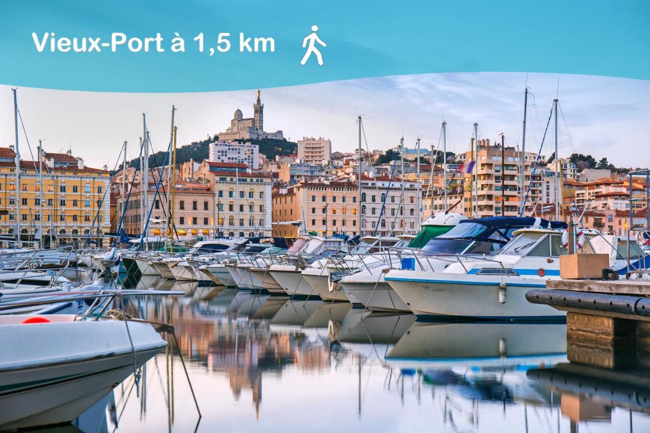 Aux Pieds De La Bonne Mere - Centre - Wifi Marseilles Exterior foto
